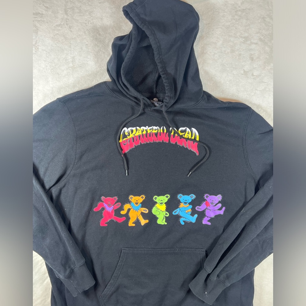 Grateful Dead Official Licensed 3XL Black Hoodie Sweatshirt Dancing Bears - Picture 2 of 9